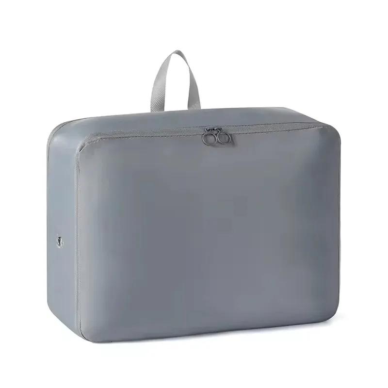 Home Large-capacity Clothing Storage Bag Travel Folding Double Zipper Compression Bag Portable Handheld Compression Packing Bag