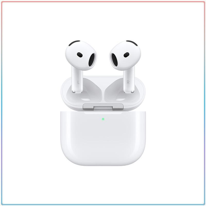 Apple AirPods 4 Auricolari Wireless Bluetooth 5.3 EQ Adattivo Isolamento Vocale Doppio Microfono Riproduzione Lunga 30H Pop-up Automatico Auricolari Sportivi Mini