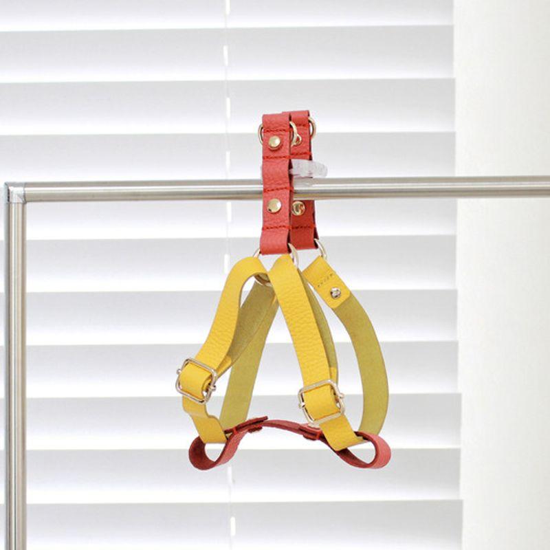 MAISON DE MIU Laufgeschirr Gelb/Koralle