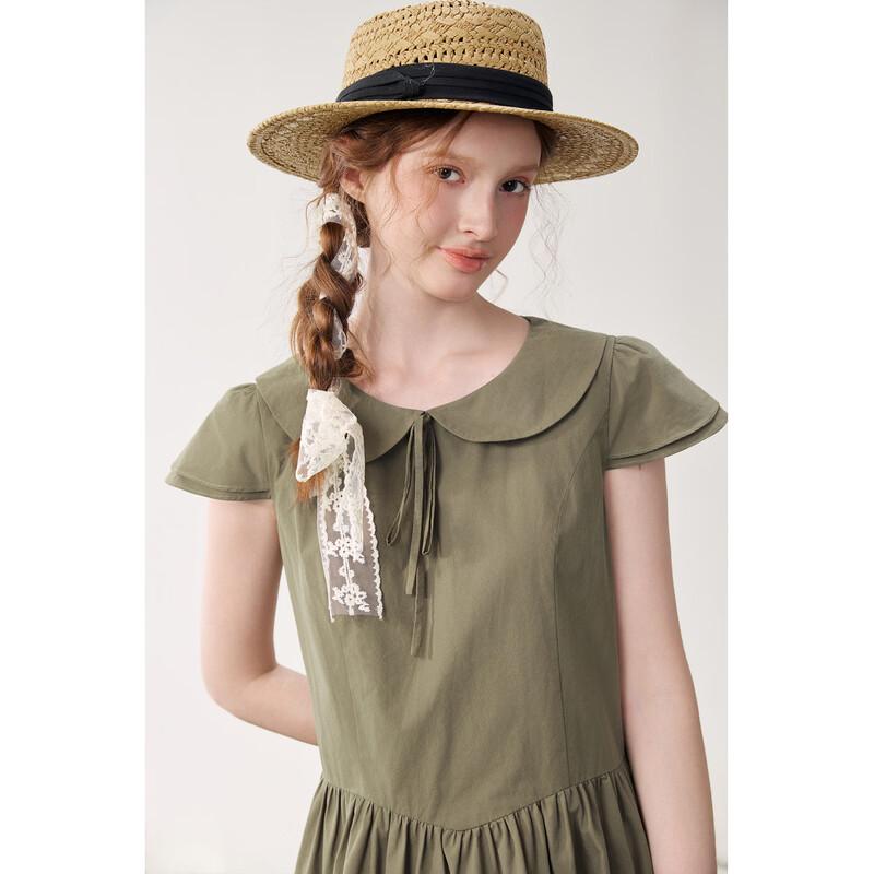 TonLion Women's Peter Pan Collar Dress