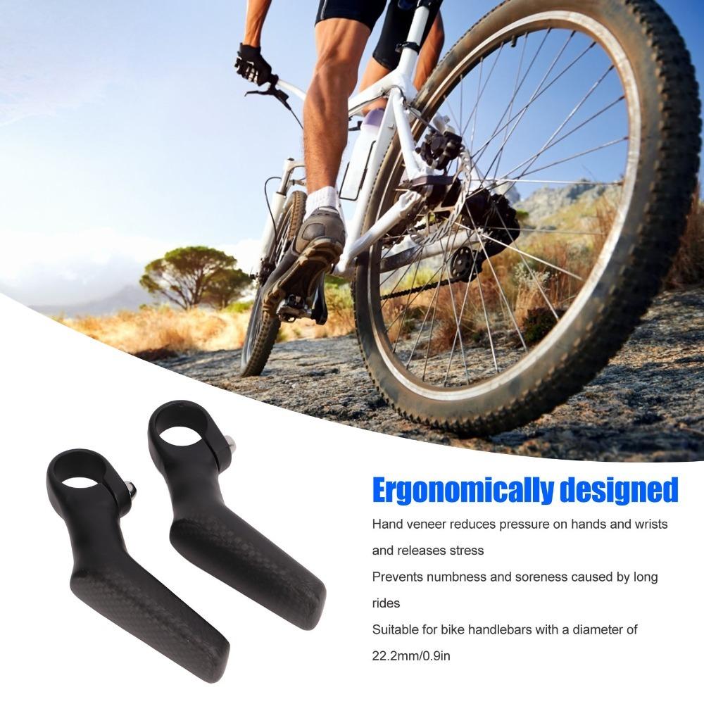1 Pair Ergonomic Mountain Bike Bar Ends L Shape Bike Bar Ends  Handlebar Grip Extension