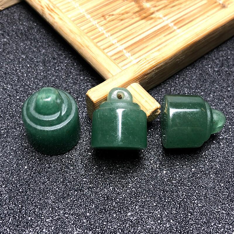 Green Agate Chalcedony Pendant & Charm DIY Bracelet Necklace Accessories