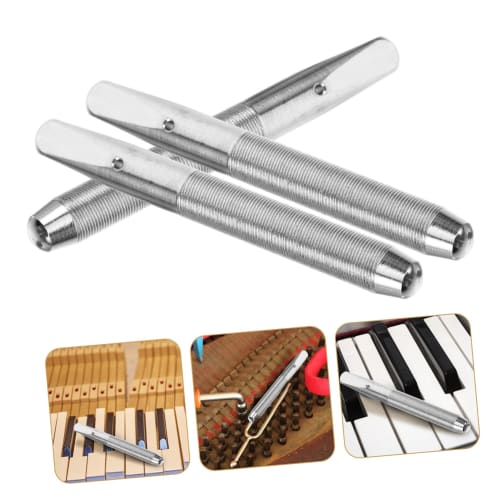 Totority 10 Pieces Piano Nails, Piano Tuning Pegs, Piano Tuning Wrench, Piano Tuning Hammer Lever, String Instrument Tuning Pins, Piano Repair Parts,