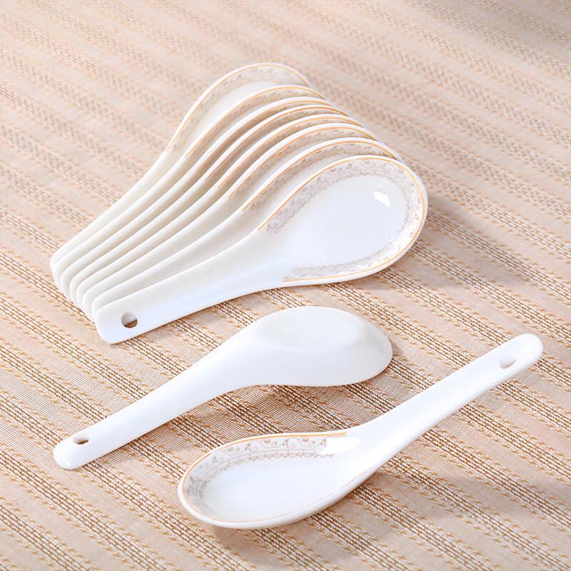 Chinese Style Ceramic Spoons Set