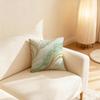 18X18 Inch Microfiber Throw Pillow With Insert, Luxury Marble Gold Foil Fluid Abstract Cushion For Sofa Decor