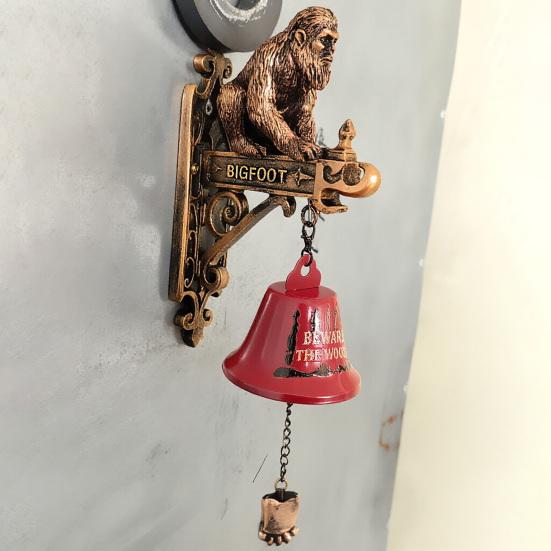 Krampus Door Knocker Decorative Halloween Doorbell Waterproof Gothic Door Knocker for Porch Garden Dark Home