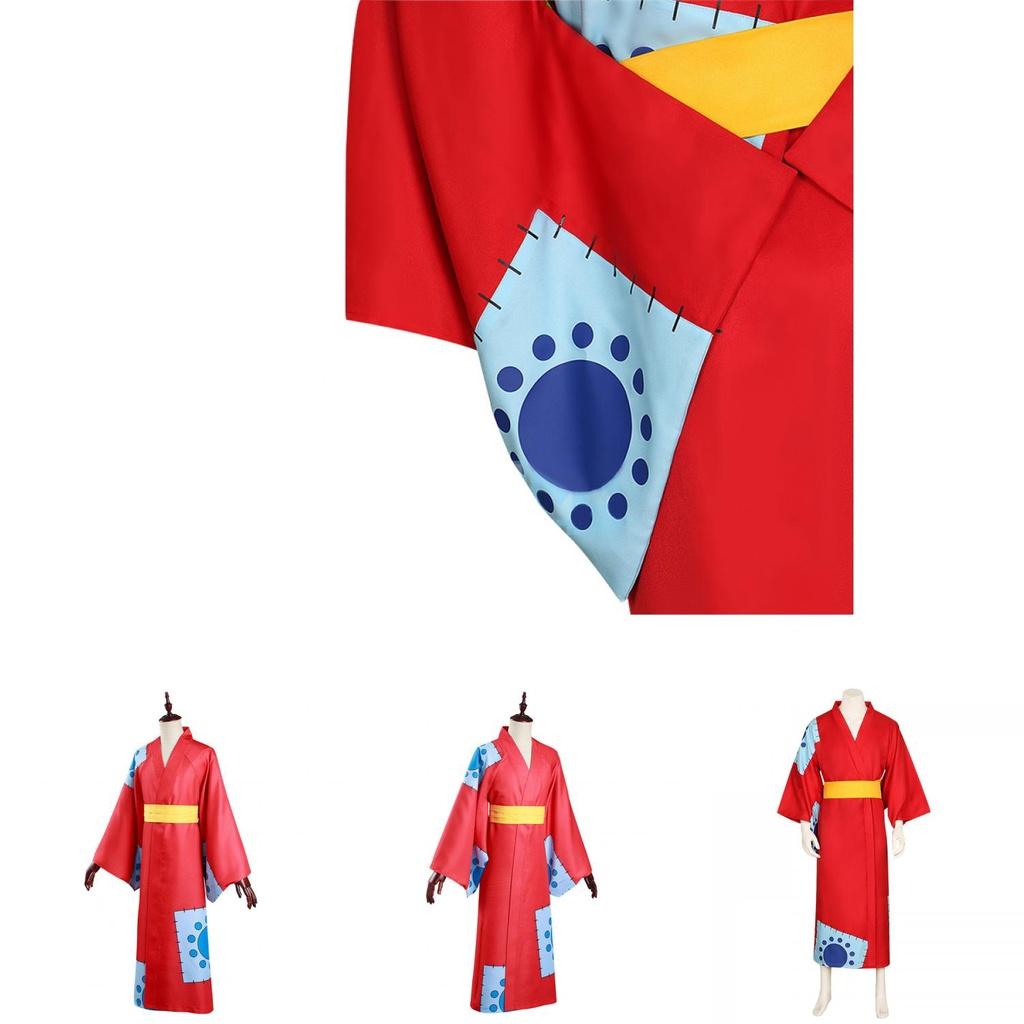 One Piece Wano Land Cosplay Kostüm für Monkey D. Luffy Fans