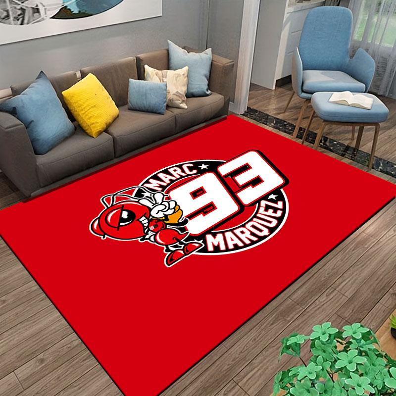 Marc Marquez 93 Design Carpet Suitable As a Non-slip Mat for the Living Room or Bedroom Sofa