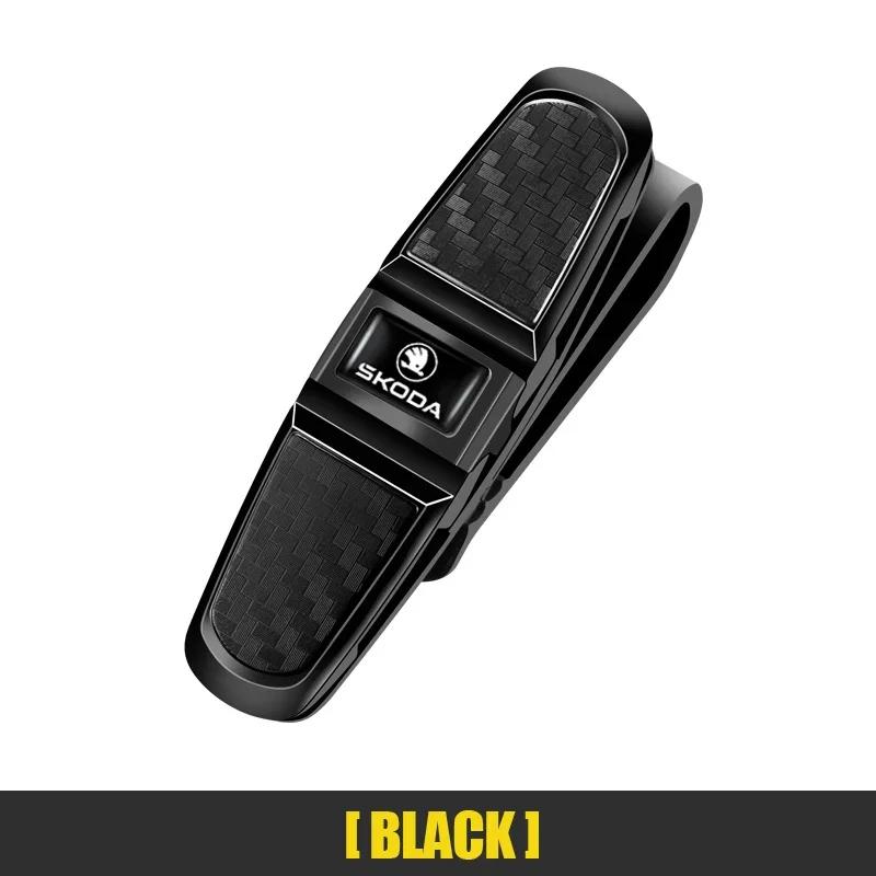 Autoaufkleber Skoda Auto Brillenetui Auto Sonnenblende Brillenhalter Sonnenbrillenclip Karten Ticket Halter Stifteetui Clipbox Universal