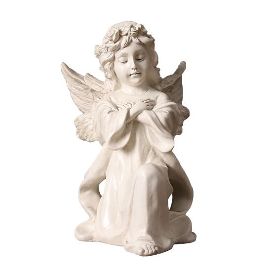 Estatua de Ángel de la Guarda Resina Figura de Ángel Pequeño Recuerdo Curación Simpatía Regalo para Estante Hogar Sala de Estar Escritorio Oficina Decoración