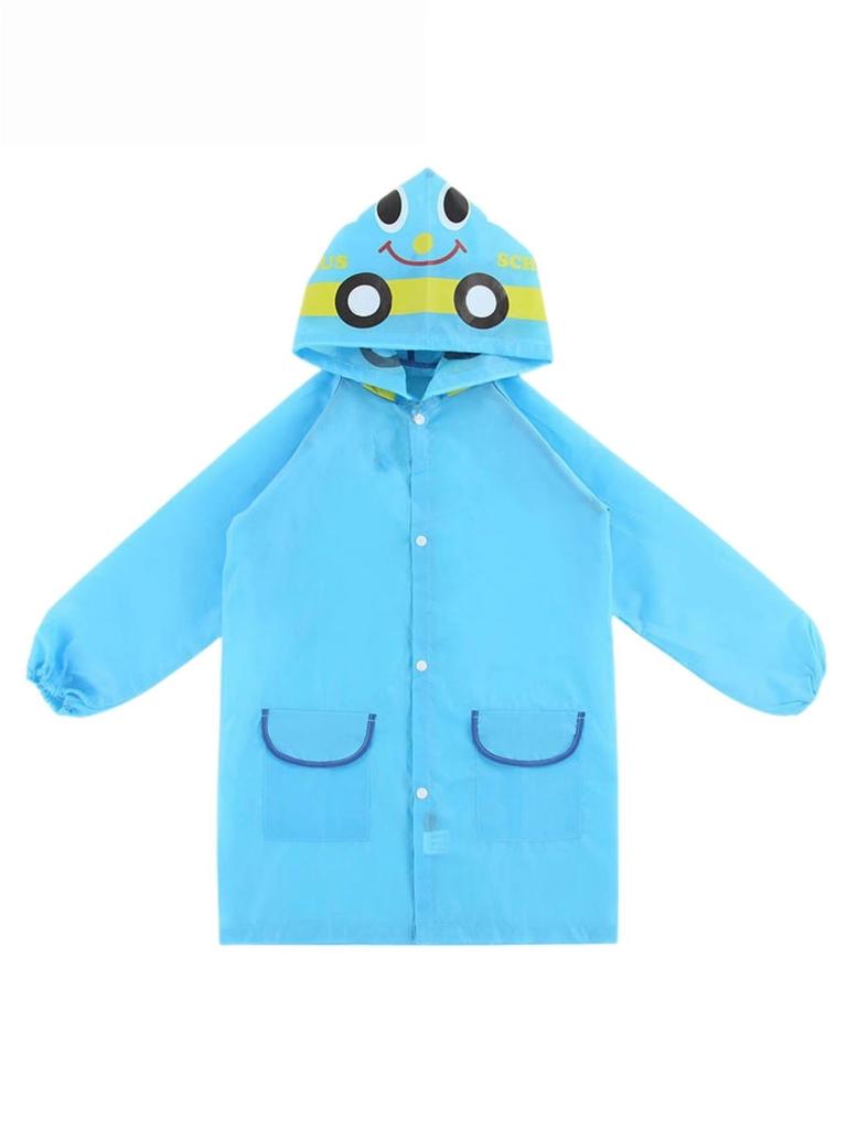 Capa de Chuva com Bolso para Meninos e Meninas, Capa de Chuva com Desenho de Animal, Jaqueta de Chuva Impermeável Estilosa para Crianças, Poncho de Chuva para Bebês e Crianças