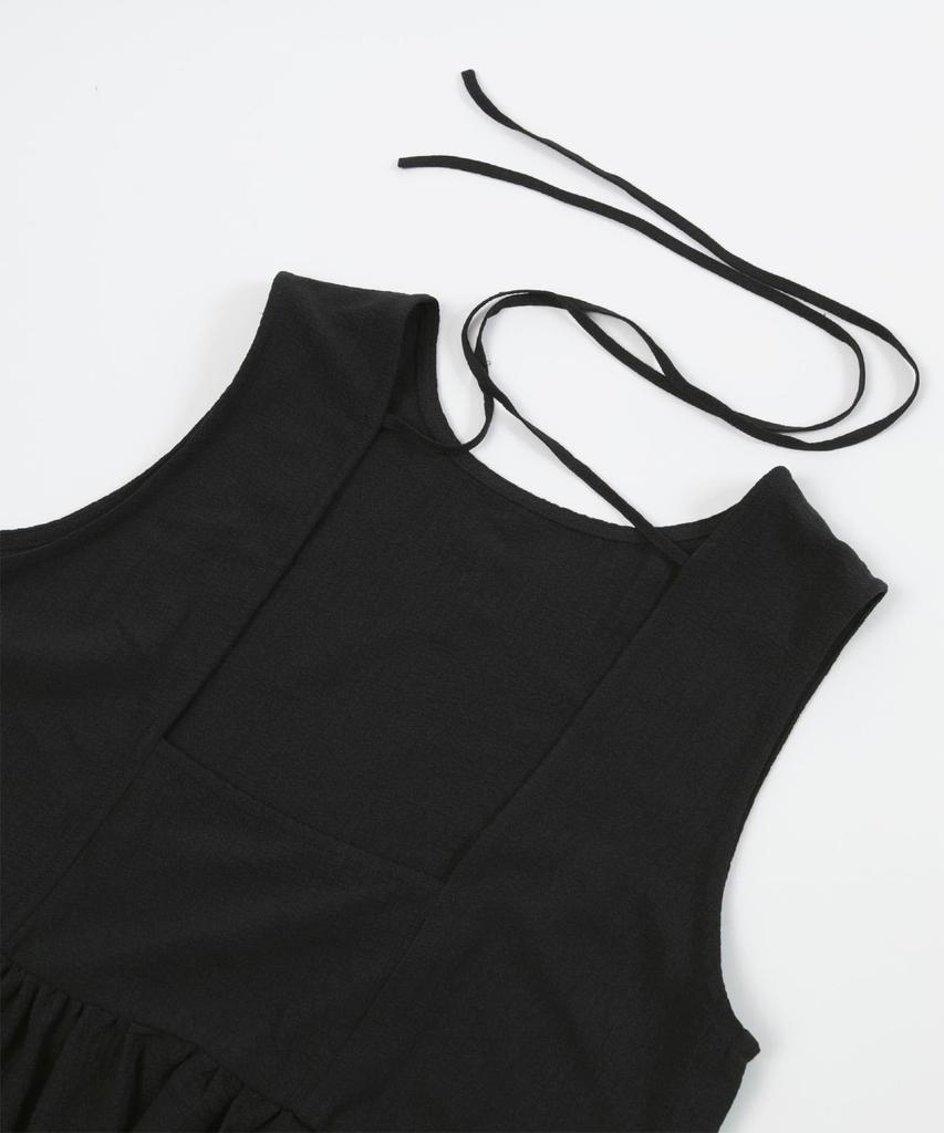 Seedless Sleeveless Tiered Guard DDXN1666 Large Tunic/Rash Women's Off-White