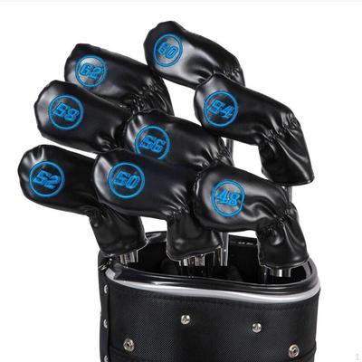 8 Golf Iron Club Head Covers for Wedge Protection and Training