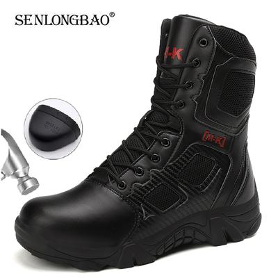 Scarpe di Sicurezza Impermeabili da Esterno con Puntale in Acciaio di Sicurezza Stivali da Uomo Lavorare Puntale in Acciaio Anti-Schiacciamento Stivali da Lavoro da Uomo Taglia 47