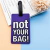 Luggage Tags with Name Address Tel Colorful Secure Travel Suitcase Bag Baggage Tags Labels