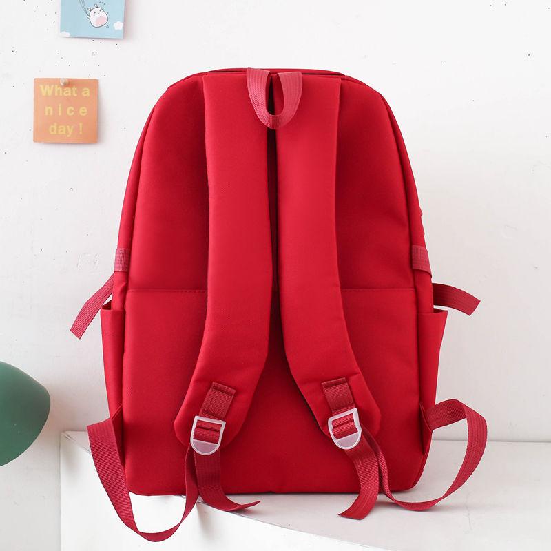 4 Pcs Schoolbag Set Large Capacity Elementary School Backpack Middle School Student Backpacks Messenger Bag Pencil Case