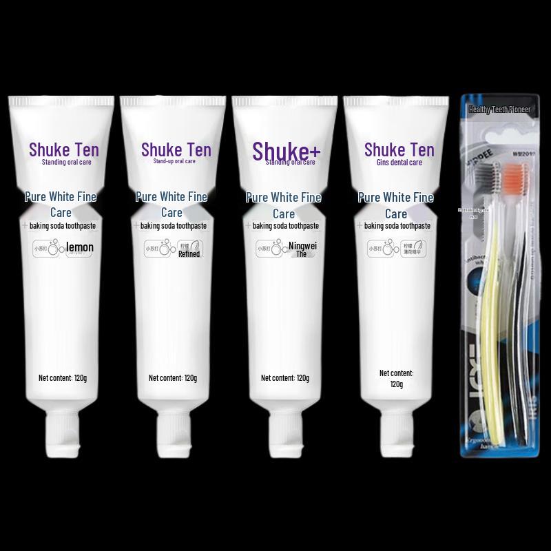 Shuke Baking Soda Anti-Cavity Fresh Toothpaste Set