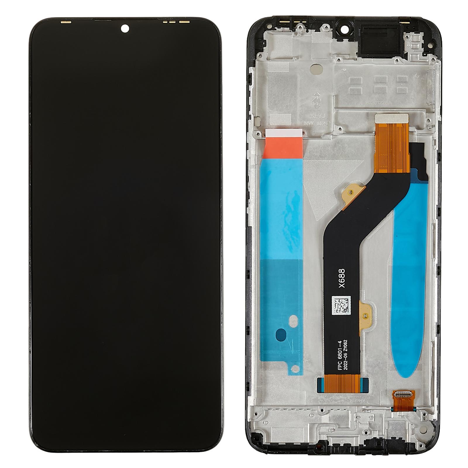 

For Tecno Spark 7P 2021 KF7J Grade C LCD Screen and Digitizer Assembly+Frame Replacement Part (without Logo) A