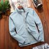 Warm Thick Winter Polar Fleece Jacket Coral Solid Color Sweater Coat