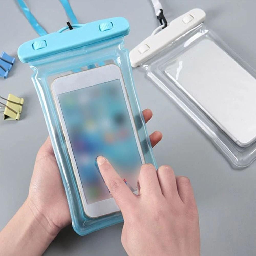 Air Bag Luminous Waterproof Phone Case Universal Phone Protector Pouch Mobile Phone Bag  Swimming