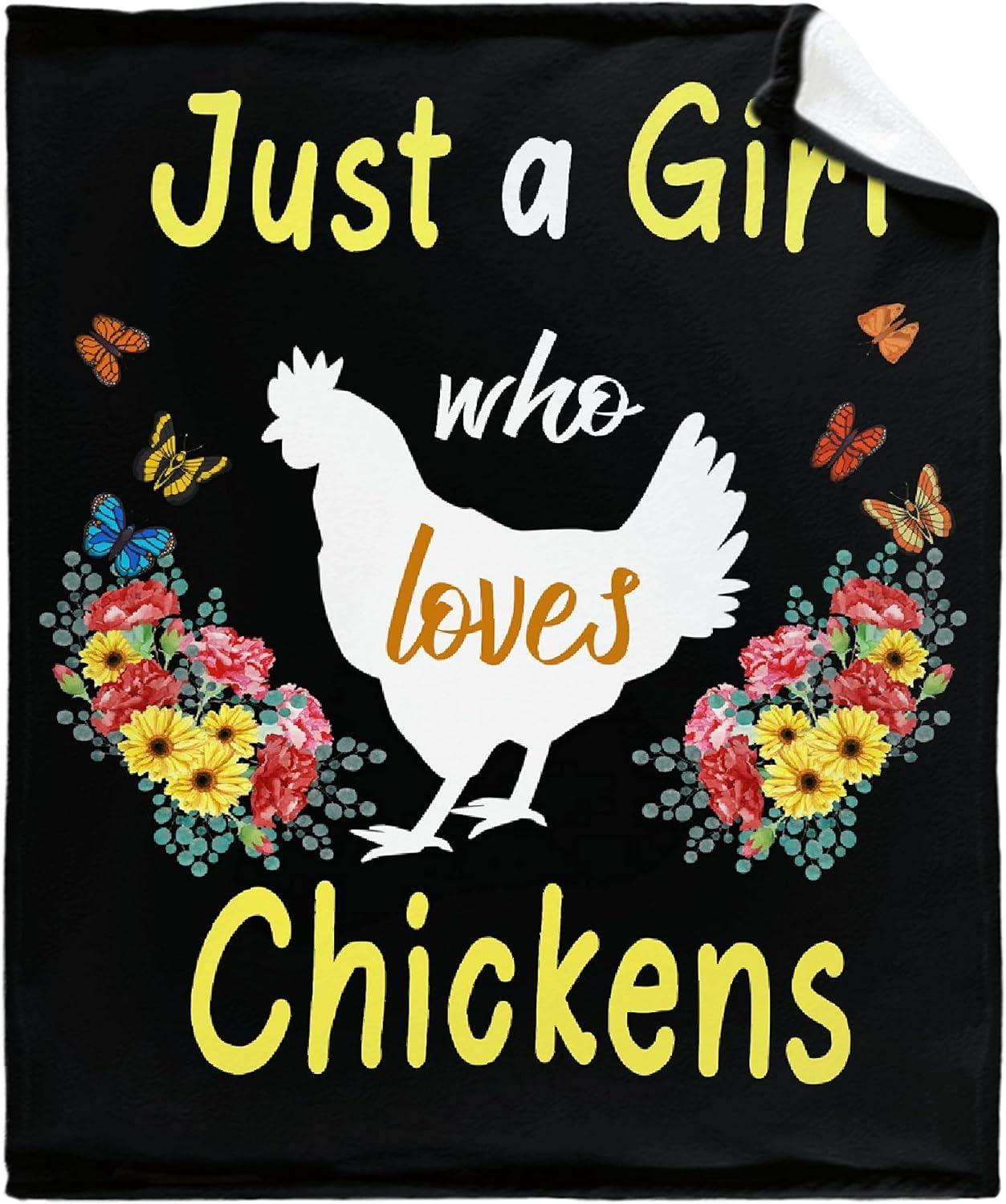 Cute Chicken Blanket for Kids Adults Printed Fleece Flannel Blanket Soft Warm Throw Blanket for Sofa Bed Homer Decor All Season 75cmx90cm