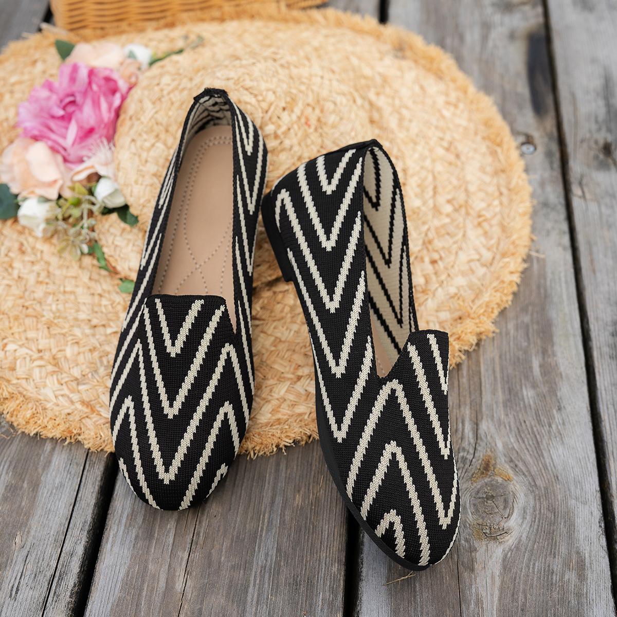 

Женские балетки Дышащие сетчатые лоферы Леопард 2025 Вязаная обувь Остроносые Леопардовые Летающие Тканые Туфли Повседневная обувь Женская 36 чёрный