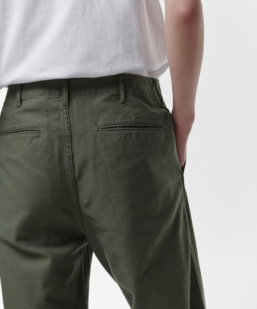 MUSINSA STANDARD Back Satin Officer Pants [Khaki]