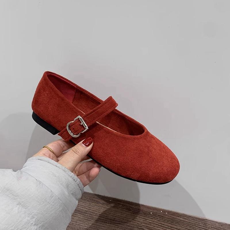 Fashion SUOJIALUN 2025 Spring New Brand Women Flat Shoes Fashion Round Toe Ladies Elegant Mary Jane Shoes Soft Flat Heel Single Shoes