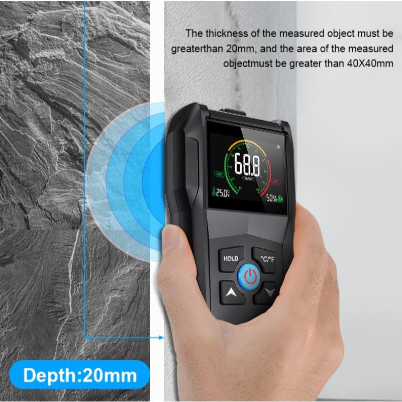 WM700A Wood Moisture Meter Full Angle Wall Detector Tester Concrete Wall Moisture Scanner Water Leak Detector