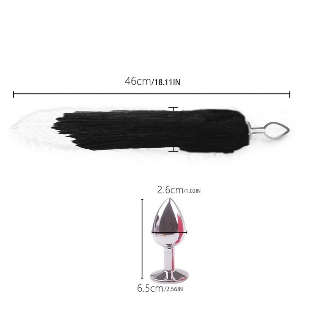 Dop anal cu coadă de vulpe Jucării sexuale pentru femei SM Cospaly Stimulator anal Erotic Dop anal Adulți Jucării de pluș cu coadă pentru cupluri