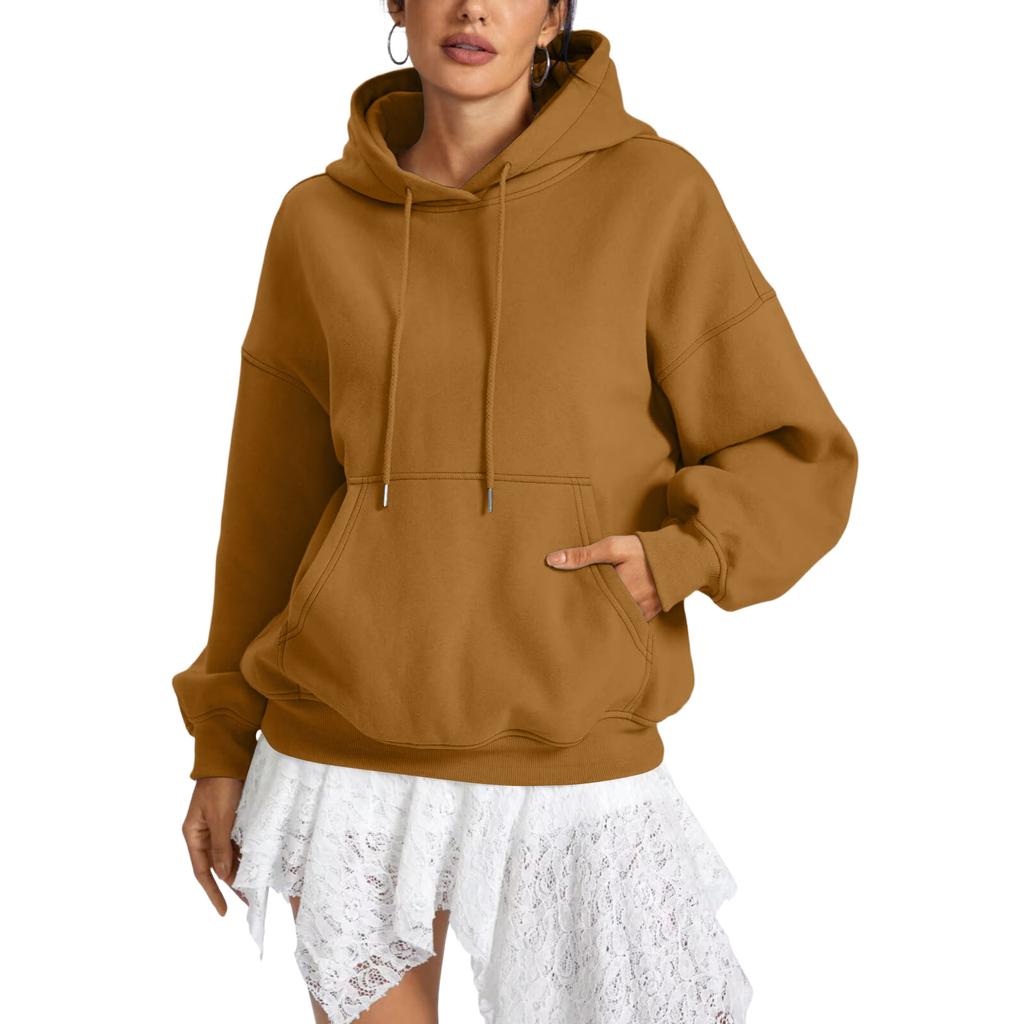 Women's Loose Fit Long Sleeve Pullover Hoodie Casual Sweatshirt for Everyday Wear