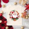 Santa Christmas Party Boys Girl Retro Short T-shirt Toddler Xmas