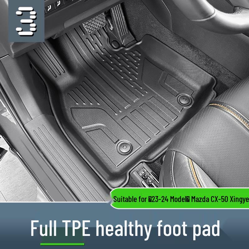 Mazda CX50 (23-24) Dirt-Resistant Car Floor Mats, Trunk & Backrest Mats, TPE Material