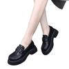 Platform-soled High-end French Small Leather Shoes New Flat-soled Heightening British-style Soft Leather Single Shoes