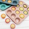 Nonstick Silicone Mini Muffin Pan,Nonstick Baking Pans, Muffin Baking Food Grade Silicone Cupcake Molds, Food Safe Egg Tart Mold