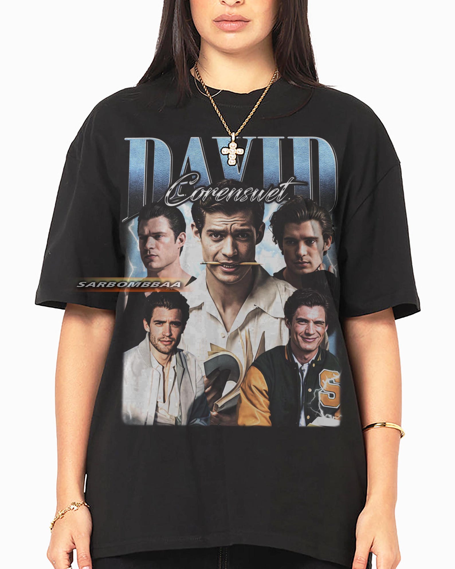 David Corenswet Graphic T-Shirt, Unisex Y2K Streetwear L