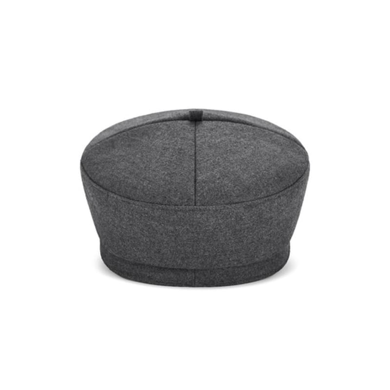 VARZAR Metal Tip Wool Sailor Cap Charcoal