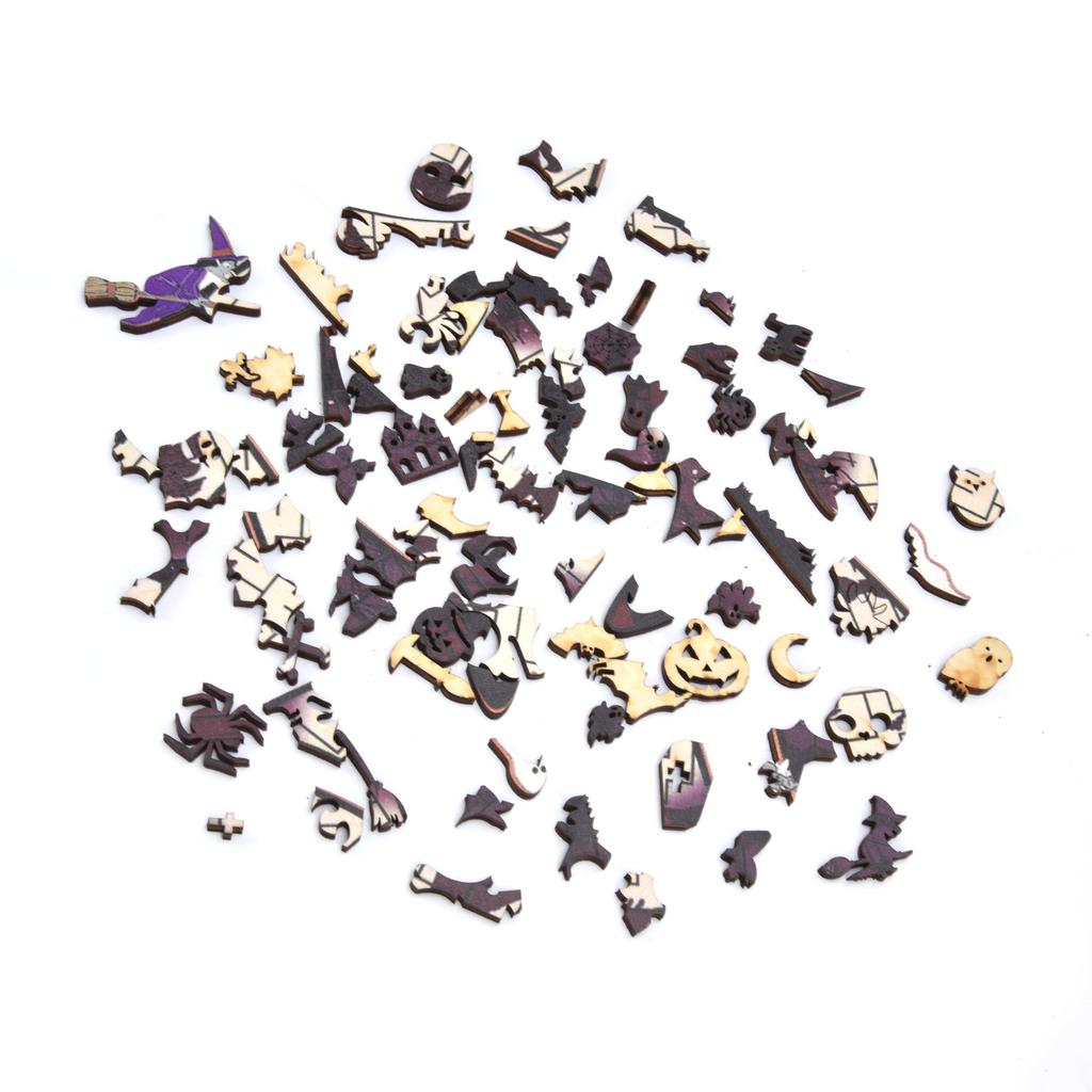 Halloween Witch Hat Puzzle Educational Durable Home Decorative Halloween Witch Hat Jigsaw for Children