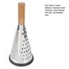 Grater Labor-saving Comfortable Grip Non-slip Rubber Bottom Manual Stainless Steel Cone Cheese Grater with Handle Home Supply