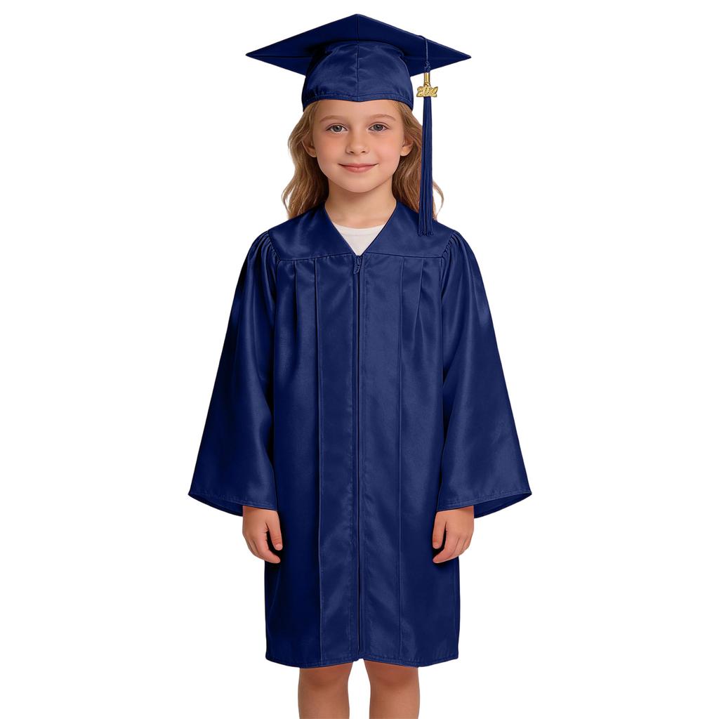 Conjunto de Roupa de Formatura Infantil da Moda, Roupa para Fotografia de Jardim de Infância, Novo Chapéu de Doutor e Toga de Formatura 2026