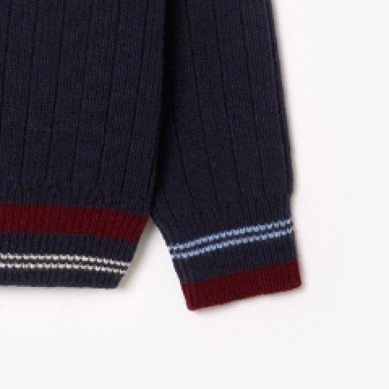 Lacoste Herren Tennis V-Ausschnitt Langarmpullover Ah3133 54n Qrn