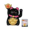 Solar Car Maneki Neko Lucky Cat Home Decor Waving Hand Cat Feng Shui Ceramic Fortune Cat Statue Kawaii Room Decor Accessories