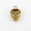 Breloque en métal Tête de mort 16mm Doré (10 pièces)