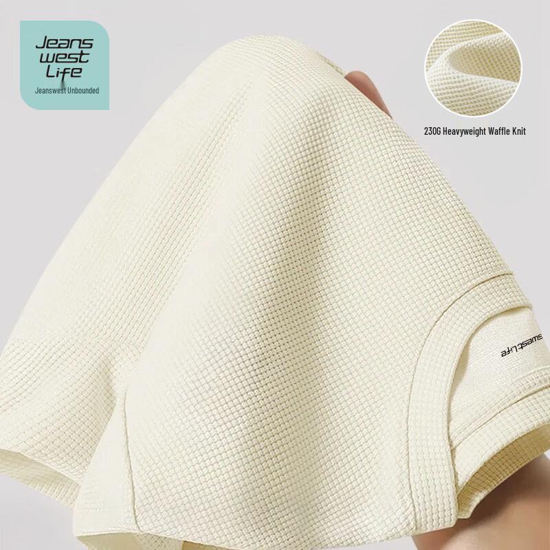 JEANSWEST LIFE Men s Waffle Knit Short Sleeve T-Shirt XL
