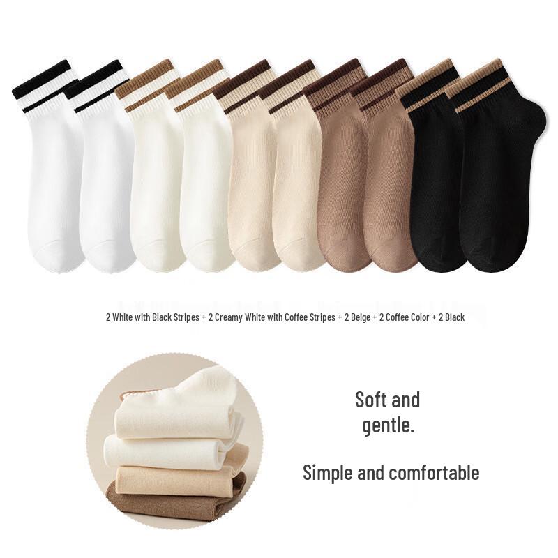 Yalu Women s Skin-Friendly Ankle Socks (10-Pair Pack) One Size