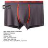 Men Boxer Underwear Mid-rise Elastic Waist Shorts Briefs Letter Print U-Convex Stretchy Panties Daily Wear