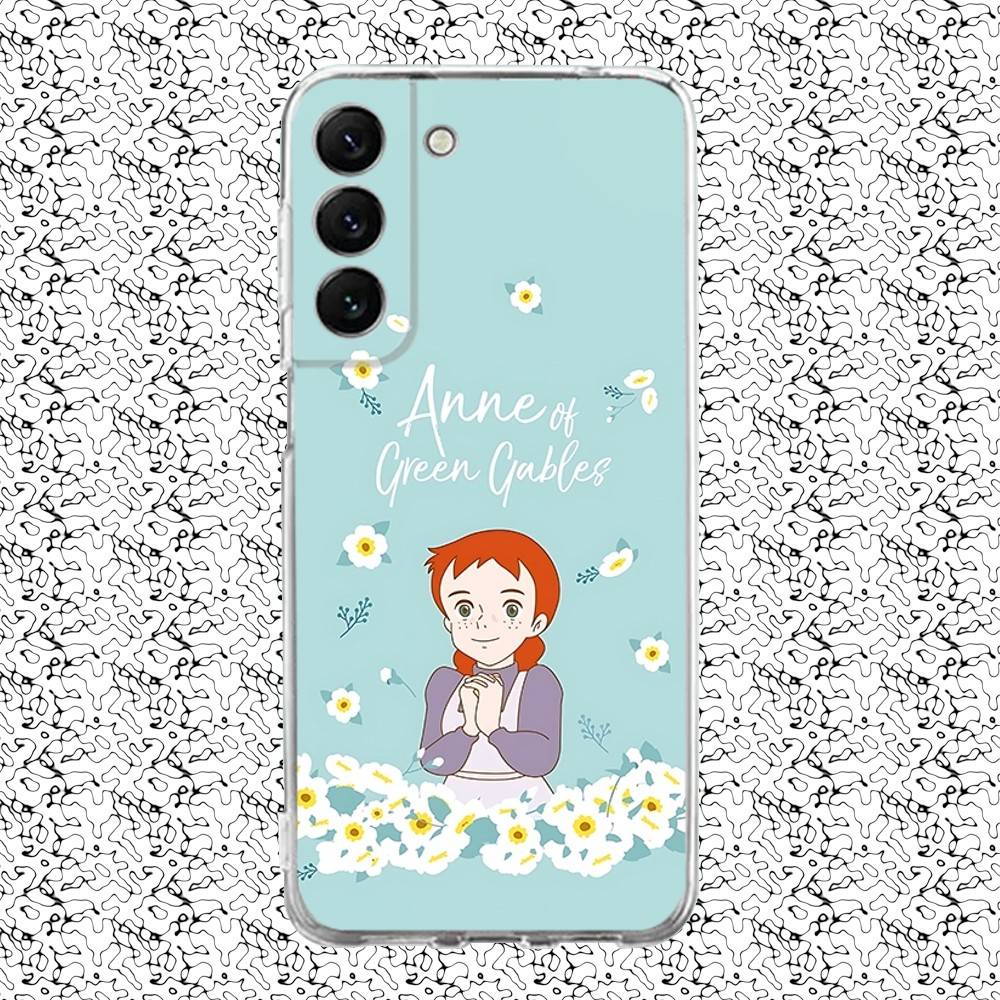 

A-Anne of Green Gables Cartoon Phone Case For Samsung S24,30,21,22,23,20 FE,lite,PIus,Ultra,5G,Note,9,10 Transparent Cover SamsungS24ULTRA