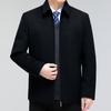 Cashmere Jacket Men's Short Coat Removable Down Liner Middle-aged and Elderly Woolen Woolen Coat Dad's Top