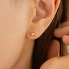 LUNNE 14k Mini Half Ball Stud Earrings (14k Gold) #LFE37
