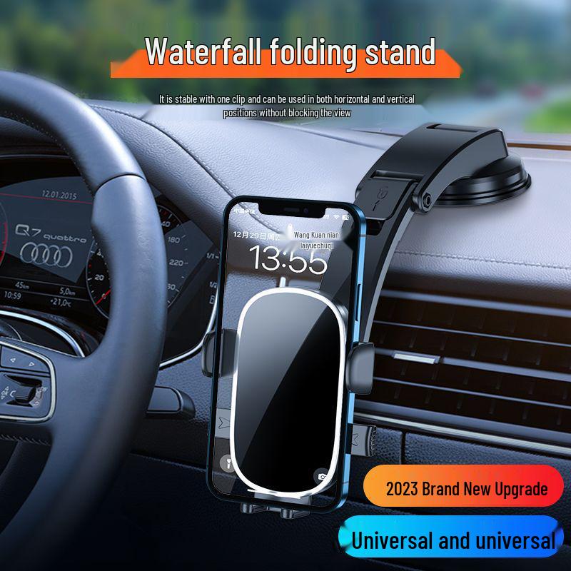 Car Phone Holder Suction Cup, Retractable Rotating Center Console Mount, Car Navigation Support